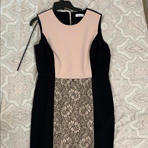 Calvin Klein dress lace a line skirt